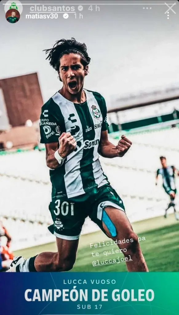 Lucca Vuoso se convirtió en goleador en la Sub 17 y ahora busca un lugar en el Mundial de la categoría que se jugará en Qatar. Matías Vuoso llegó a Cruz Azul para la temporada 2015/16 proveniente