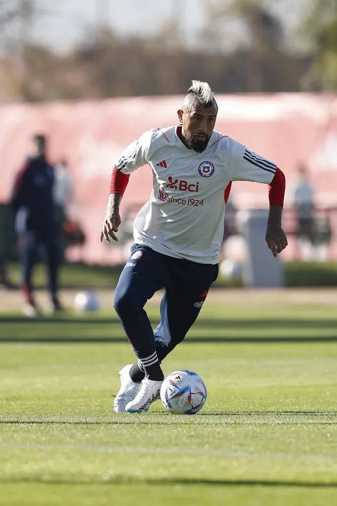 Arturo Vidal en la selección chilena. Crédito: La Roja.