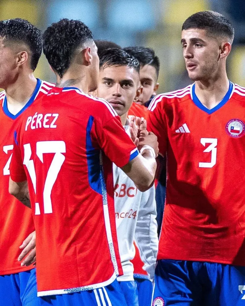 La Roja post triunfo de Chile ante México. Crédito: Team Chile.