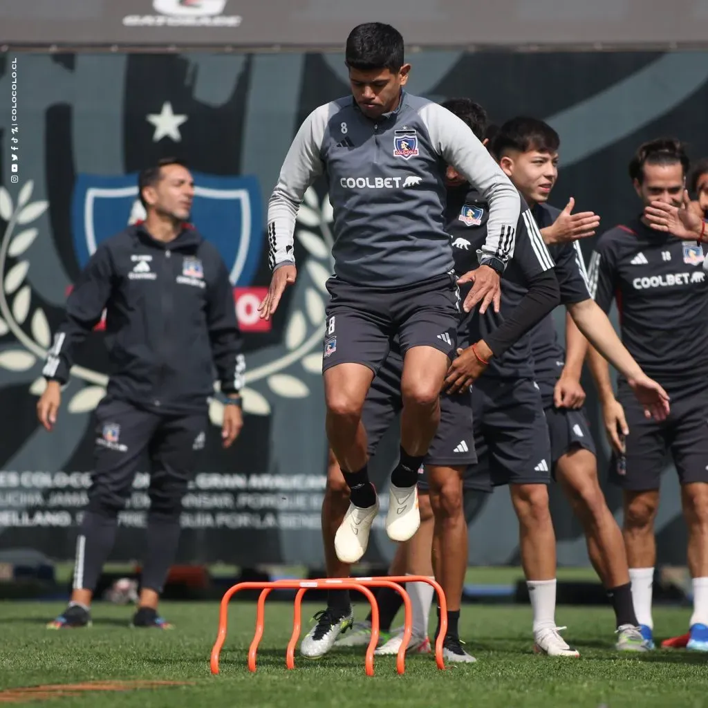 Colo Colo en los entrenamientos. Crédito: Colo Colo.