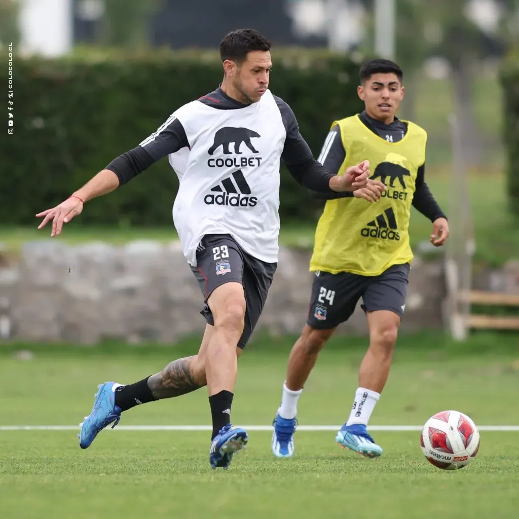 Colo Colo en los entrenamientos en el estadio Monumental. Crédito: Colo Colo.