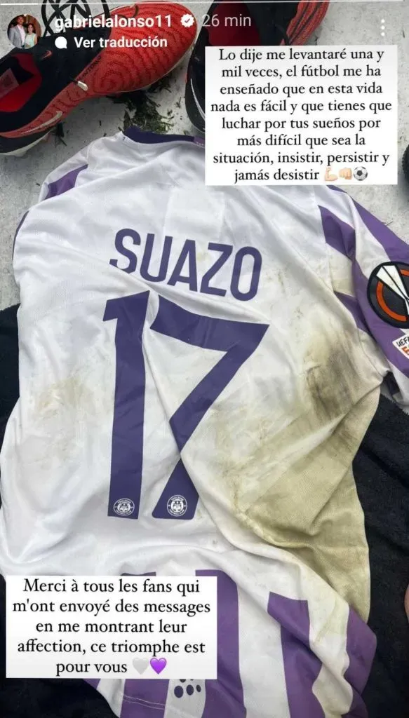 Foto: Instagram Gabriel Suazo