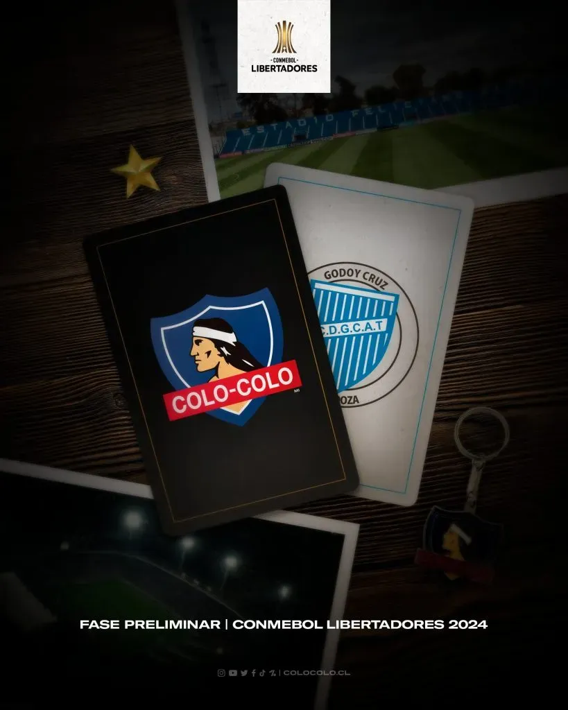 Colo Colo enfrentará a Godoy Cruz en la fase preliminar de la Copa Libertadores. (Foto: Colo Colo)