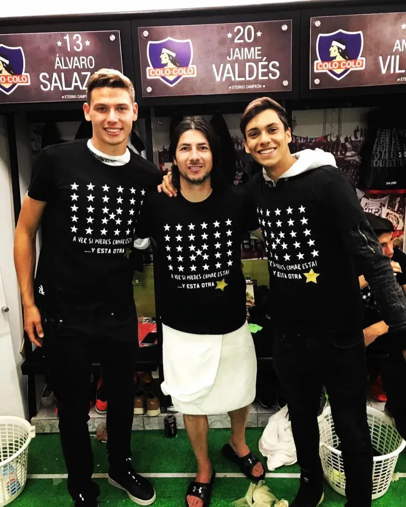 Diego Ohlsson compartió camarín con Jaime Valdés y Carlo Villanueva en Colo Colo. | Imagen: Instagram.