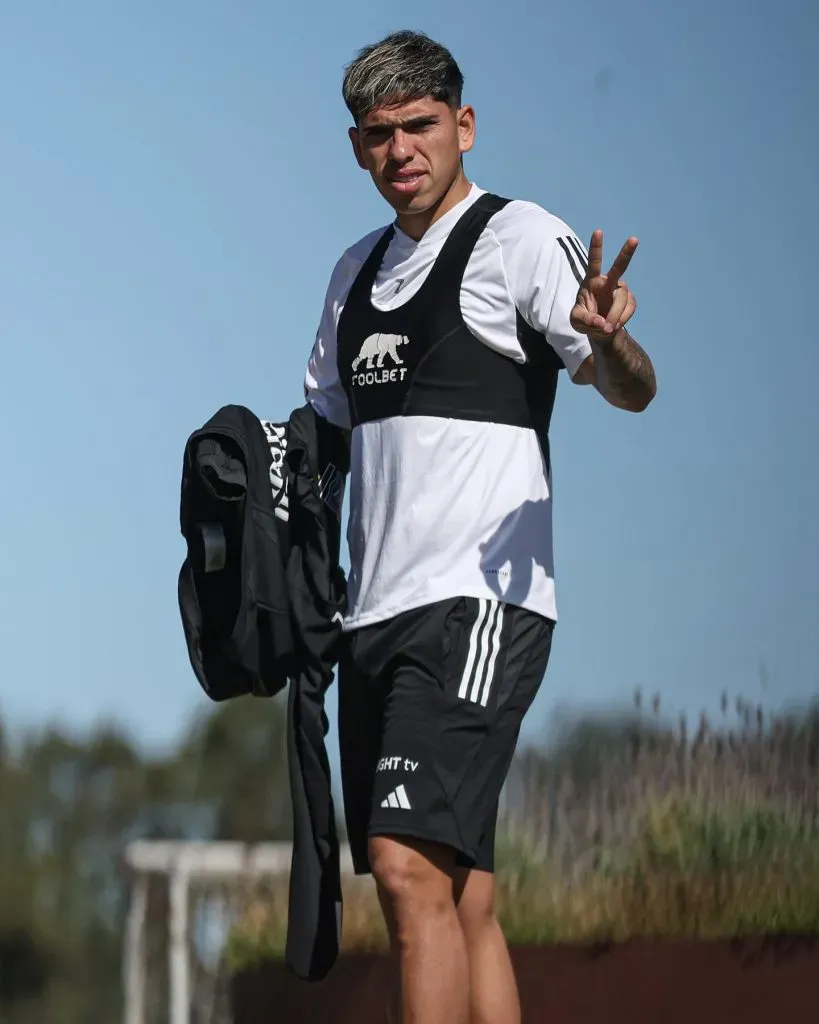 Carlos Palacios en la pretemporada del cuadro albo en Uruguay. (Foto: Colo Colo)