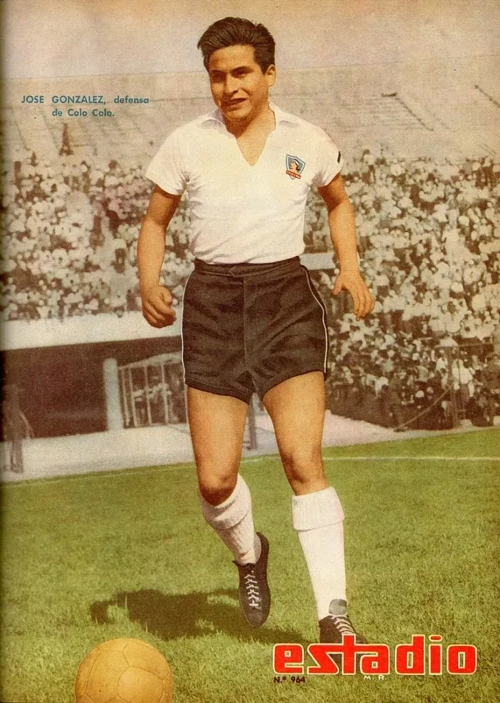 José González Pardo vistiendo la camiseta de Colo Colo