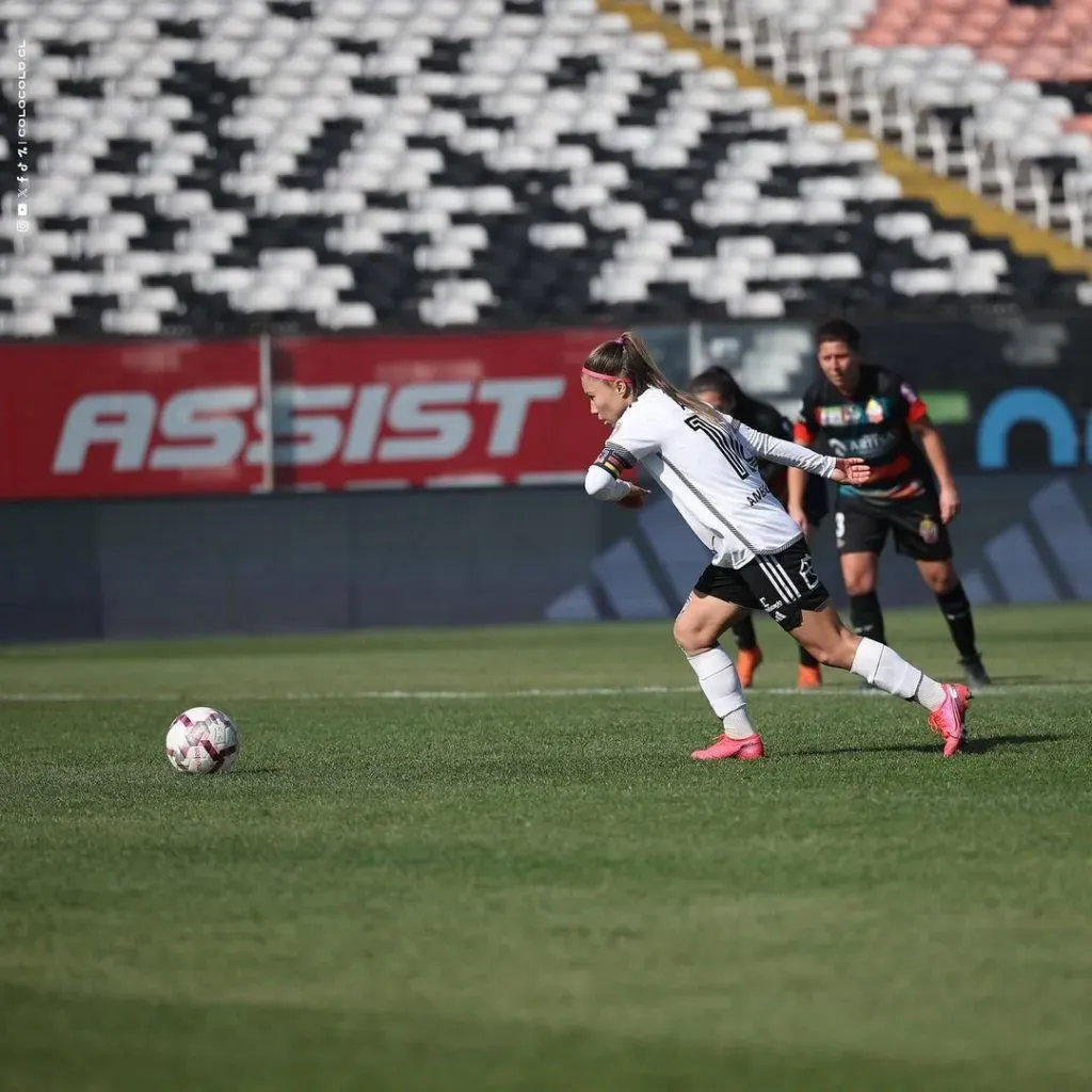 Yanara Aedo fue una de las figuras en el triunfo de Colo Colo Femenino. Imagen: Colo Colo Femenino