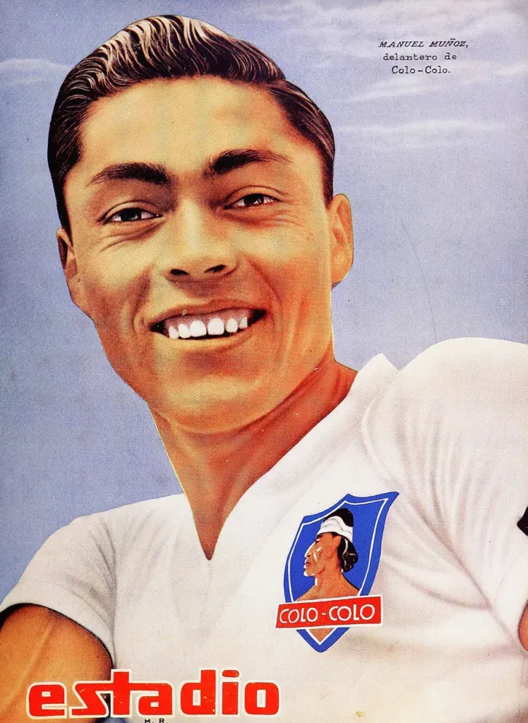 Manuel Colo Colo Muñoz, leyenda goleadora de Colo Colo. | Imagen: Revista Estadio.