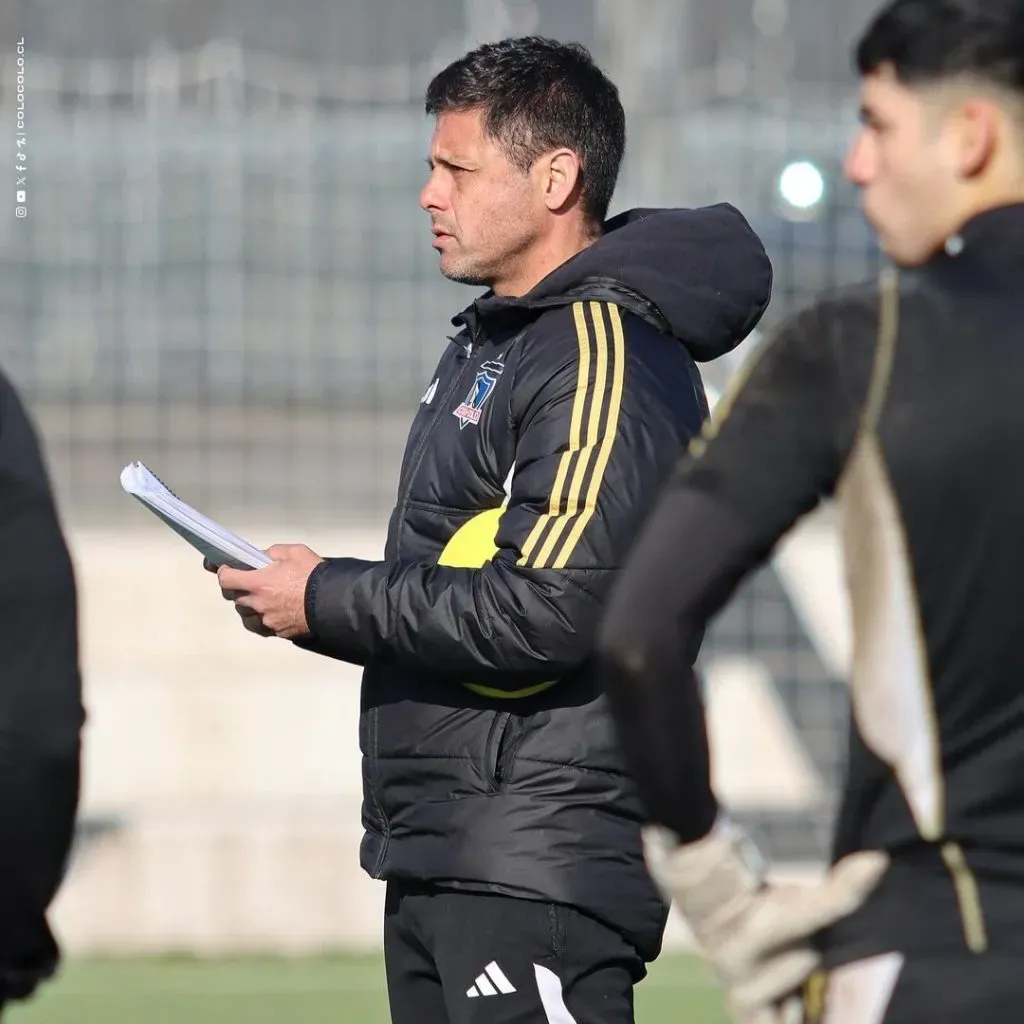 Eduardo Rubio ya planifica con Colo Colo Proyección la final de Copa Futuro. Imagen: Colo Colo Fútbol Joven