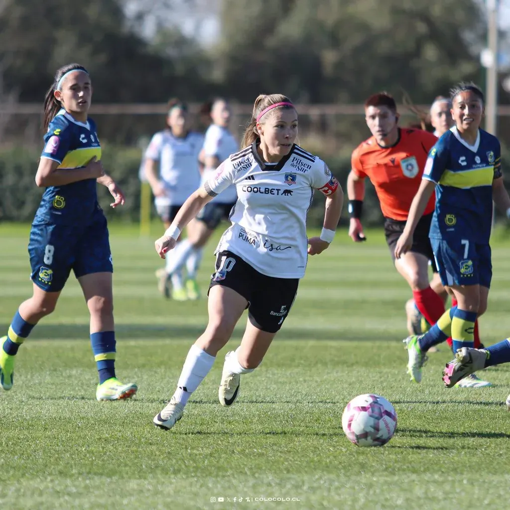 Yanara Aedo anotó su gol 18 en el torneo frente a Everton | Foto: Colo Colo Femenino