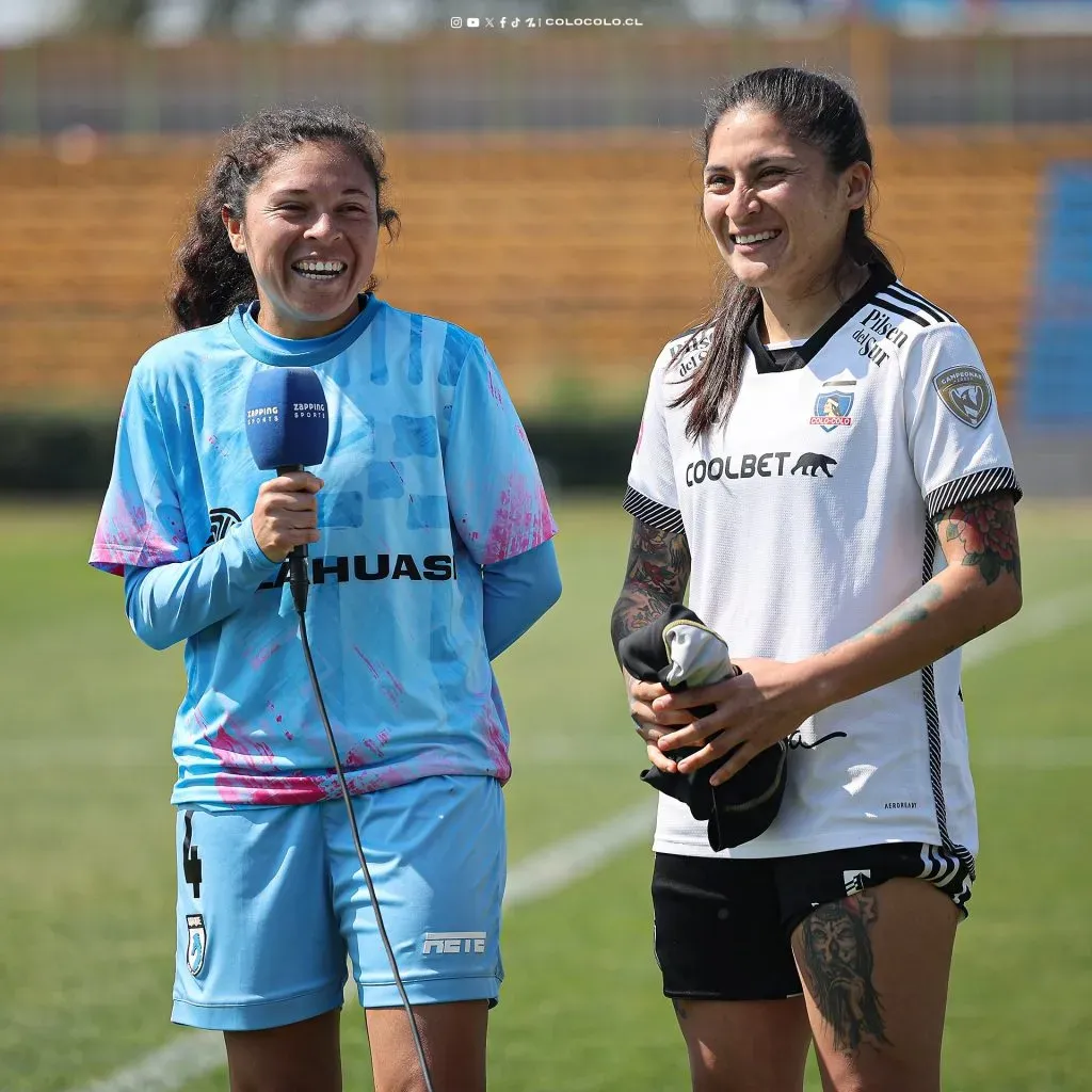 El reencuentro de Francesca con Yenny, dos colocolinas de corazón | Foto: Colo Colo Femenino