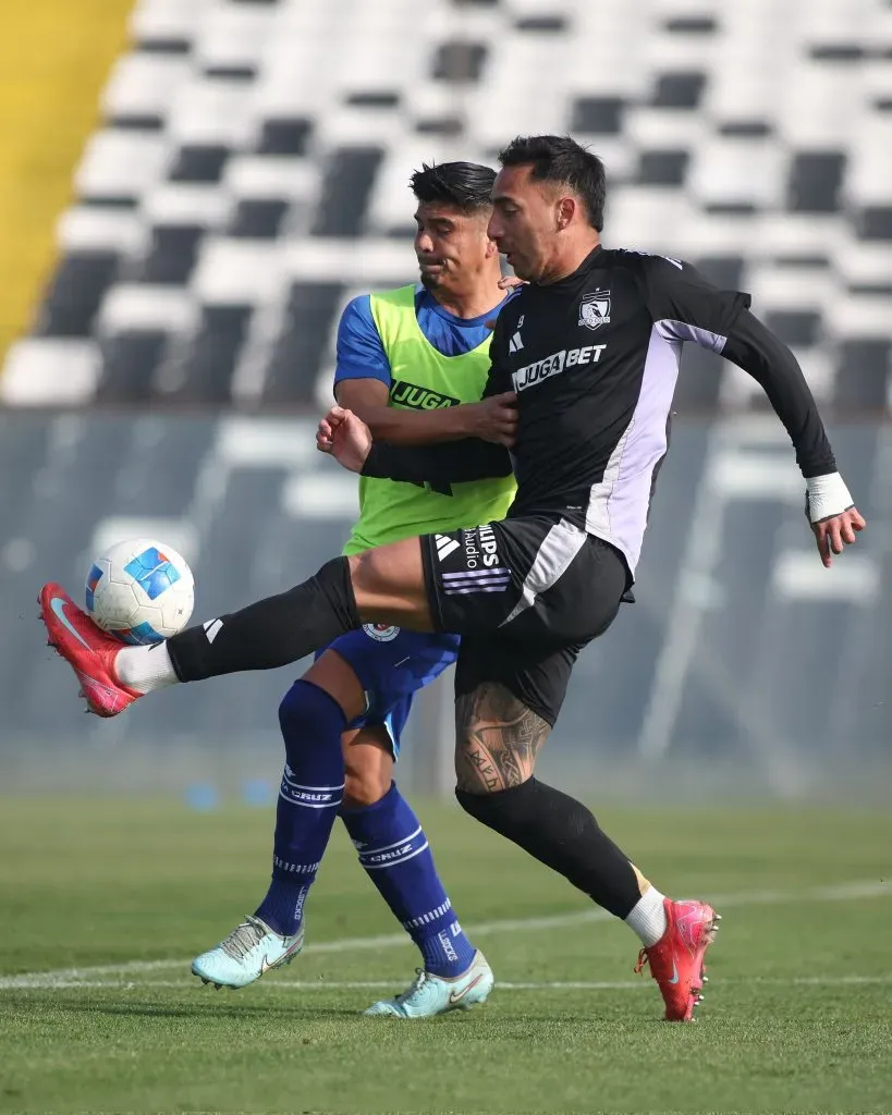 El delantero se matriculó con un póker en el amistoso. (Foto: @ColoColo)