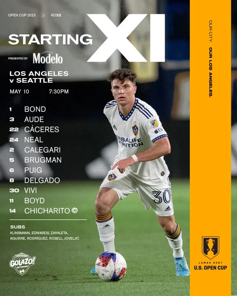 Gino Viv fue titular con LA Galaxy.