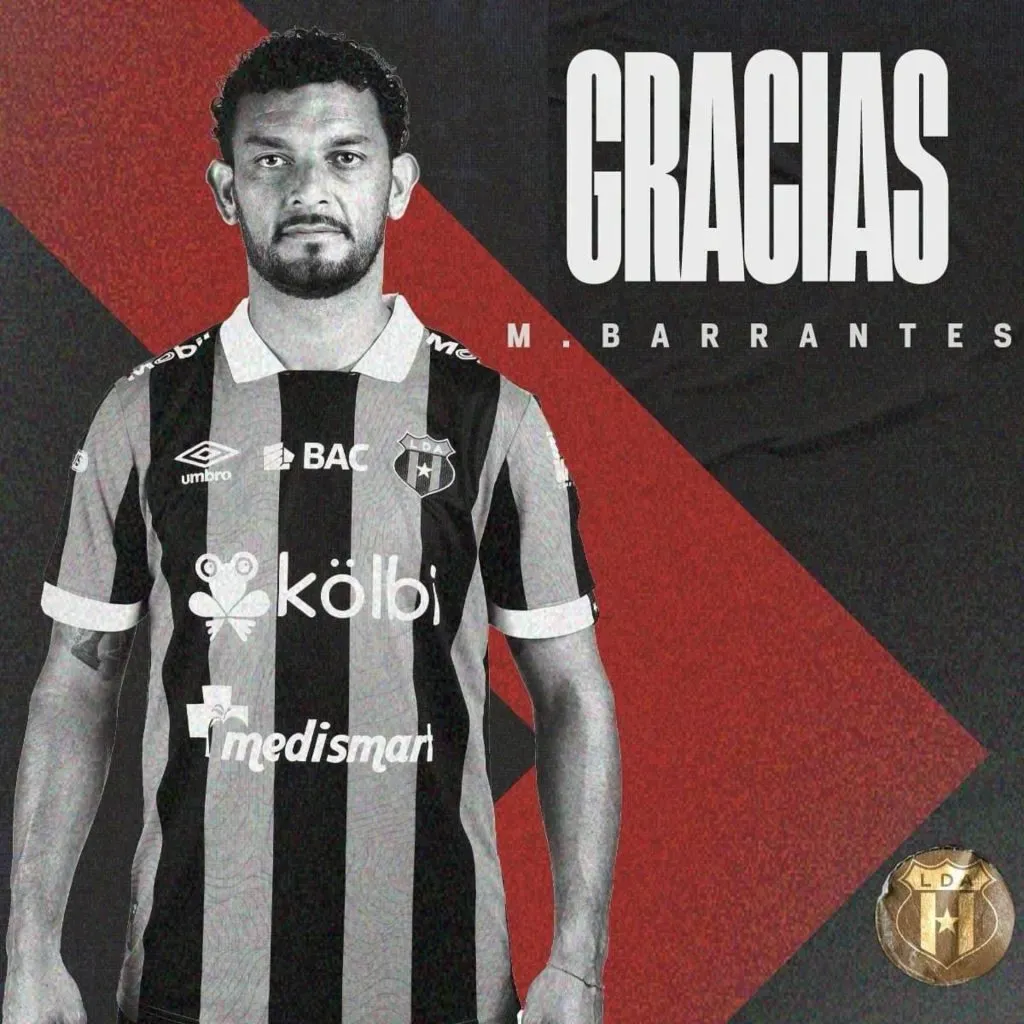Michael Barrantes no continuará en Alajuelense. (Foto: LDACr)