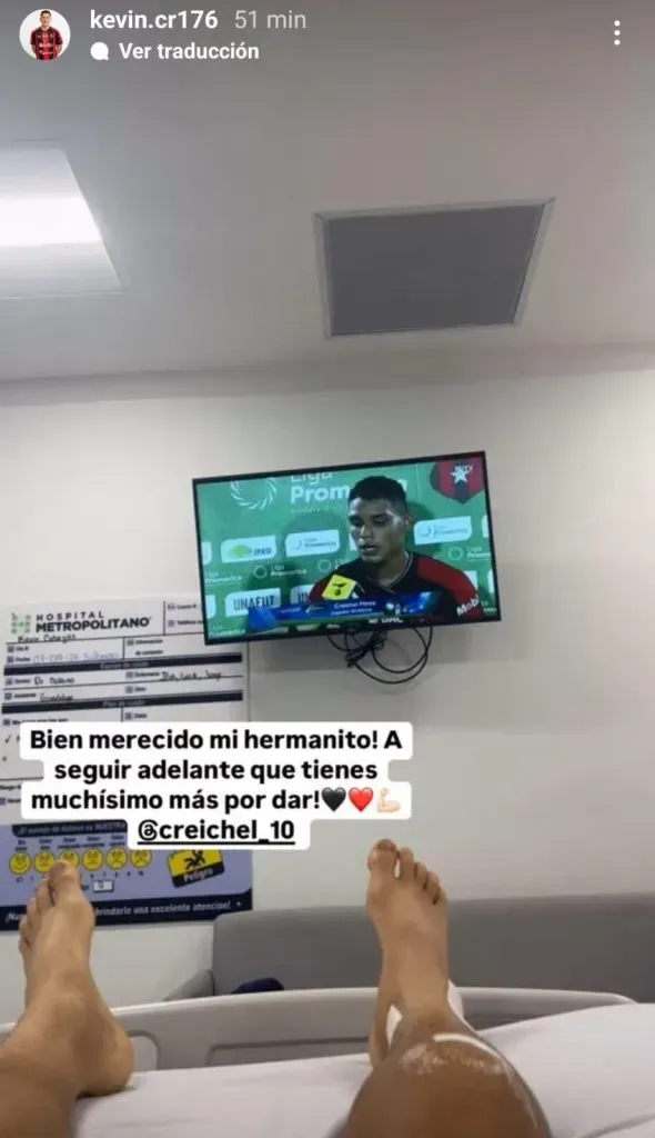 Mensaje de Kevin Cabezas para Creichel Pérez.