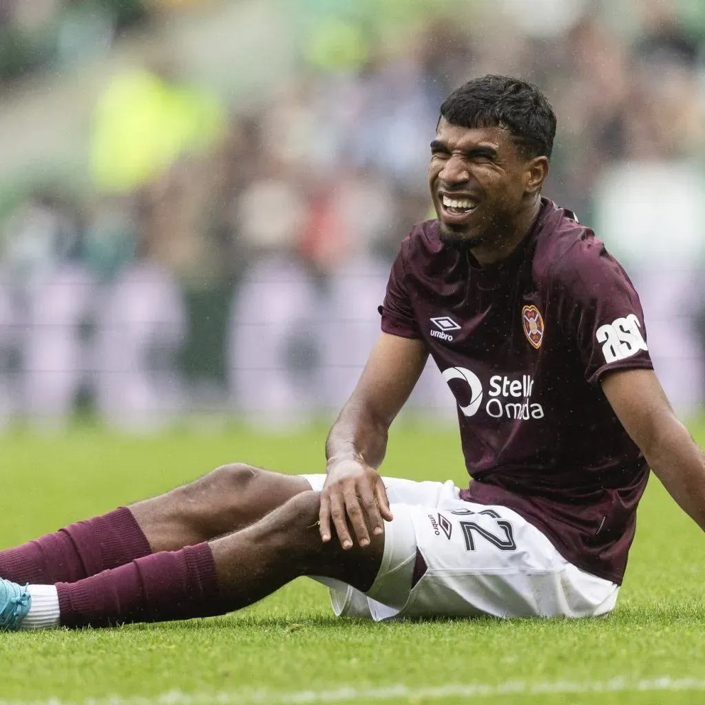 La lesión de Gerald Taylor podría ser grave (Hearts).