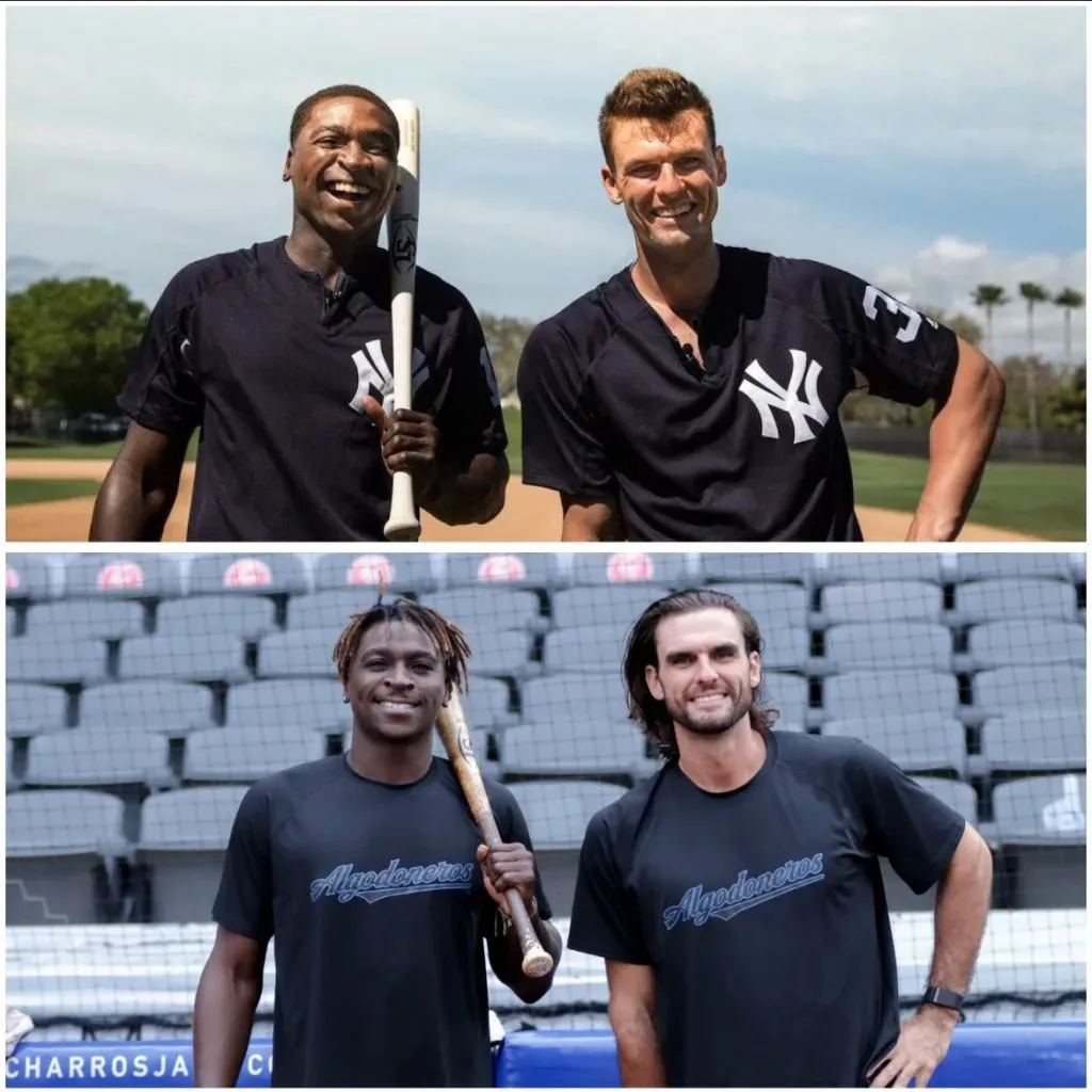 Didi Gregorius y Greg Bird, ex compañeros en los Yankees de Nueva York, se reencuentran en la LMB con Algodoneros de Unión Laguna (@AlgodonerosUL)