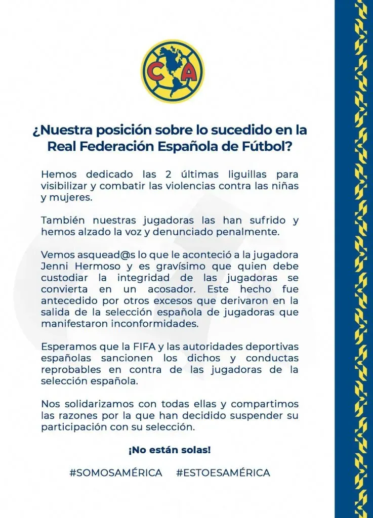 luis rubiales renuncia comunicado iniciativa sanciones fifa liga mx femenil jenni hermoso