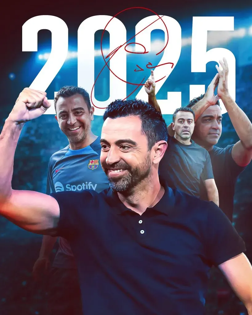 Así anunció el Barca la extensión de contrato de Xavi (FC Barcelona)