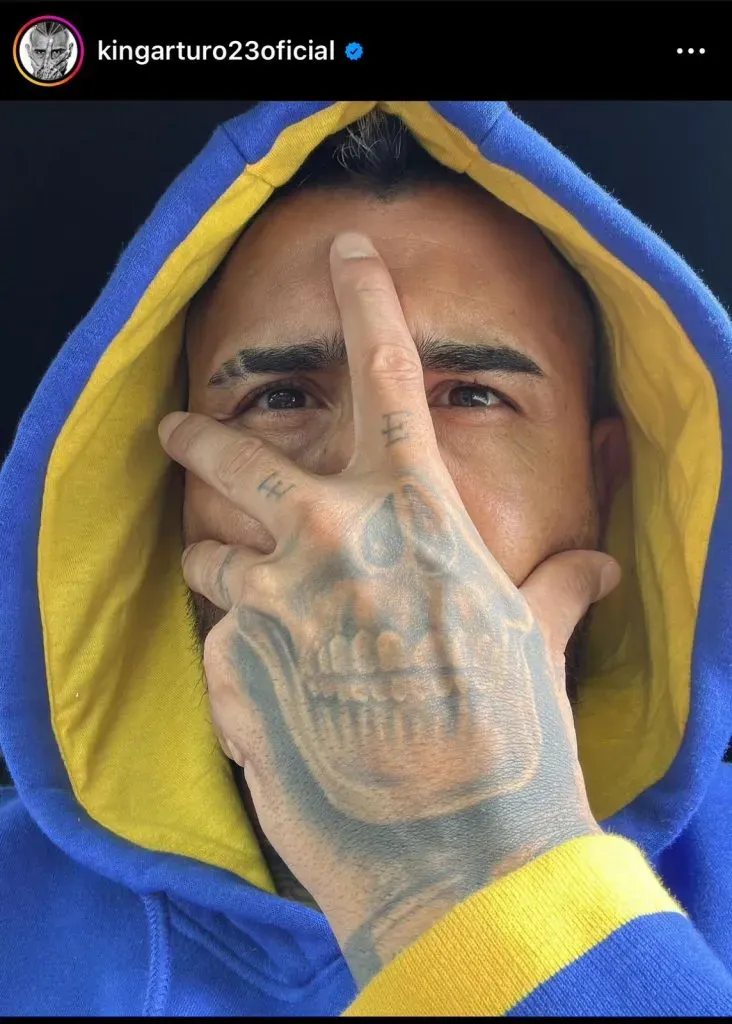 Una de las fotos que subió Arturo Vidal a Instagram