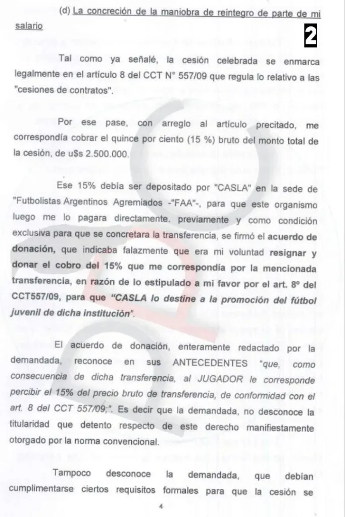 Parte de la denuncia presentada por Andrés Herrera.