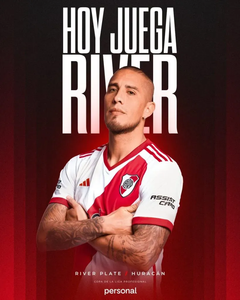 La cuenta oficial del Más Grande y un guiño para Jonatan Maidana (Foto: Prensa River)