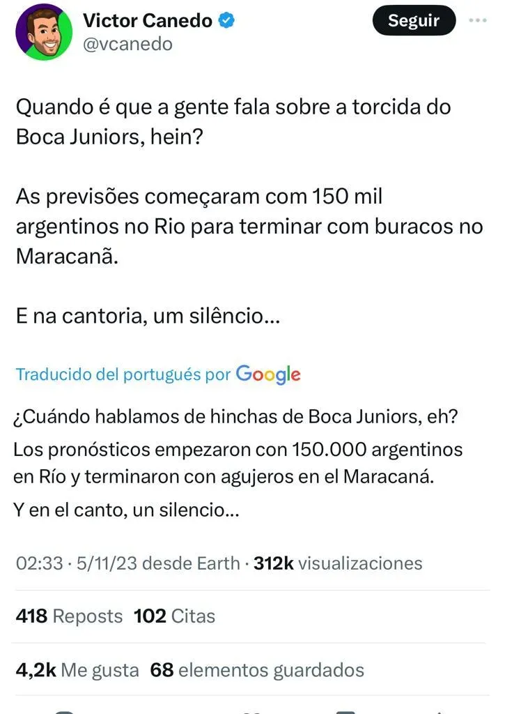 La mentira se acabó: en Brasil se asombraron por el poco aliento de Boca en la final de la Copa Libertadores
