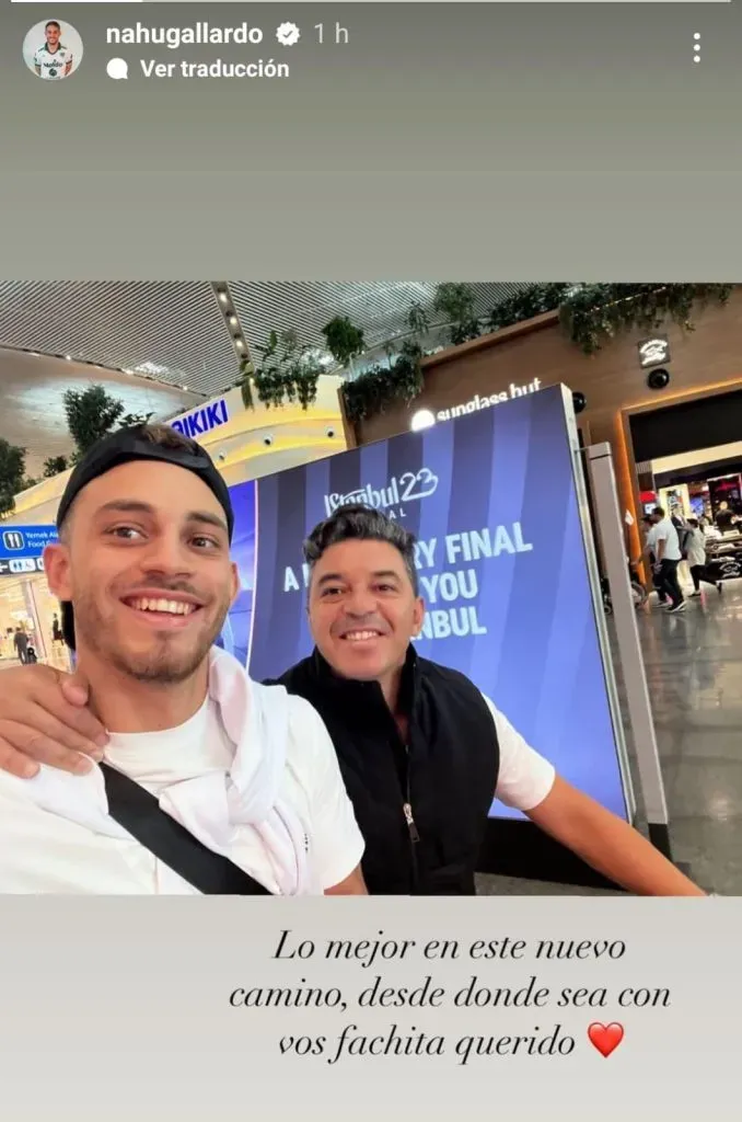 Nahuel Gallardo respaldó a su padre. (Foto: Instagram).