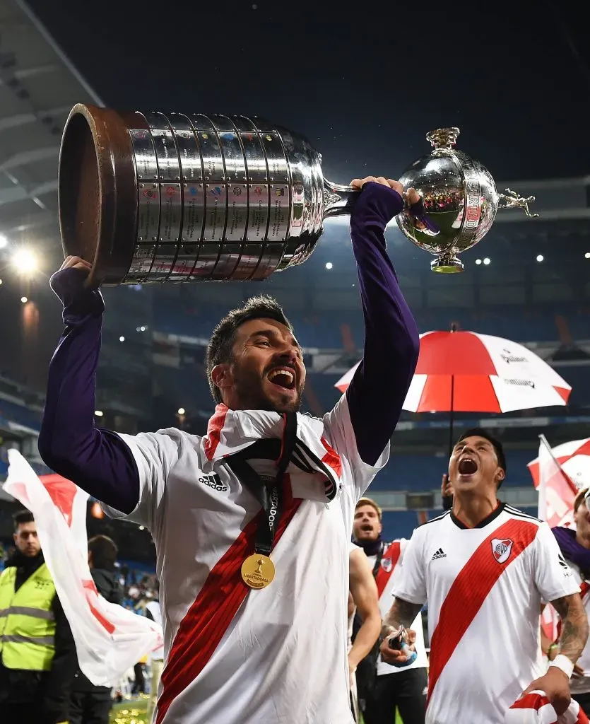 Nacho Scocco y su momento de máxima felicidad: la Copa Libertadores 2018 en Madrid.