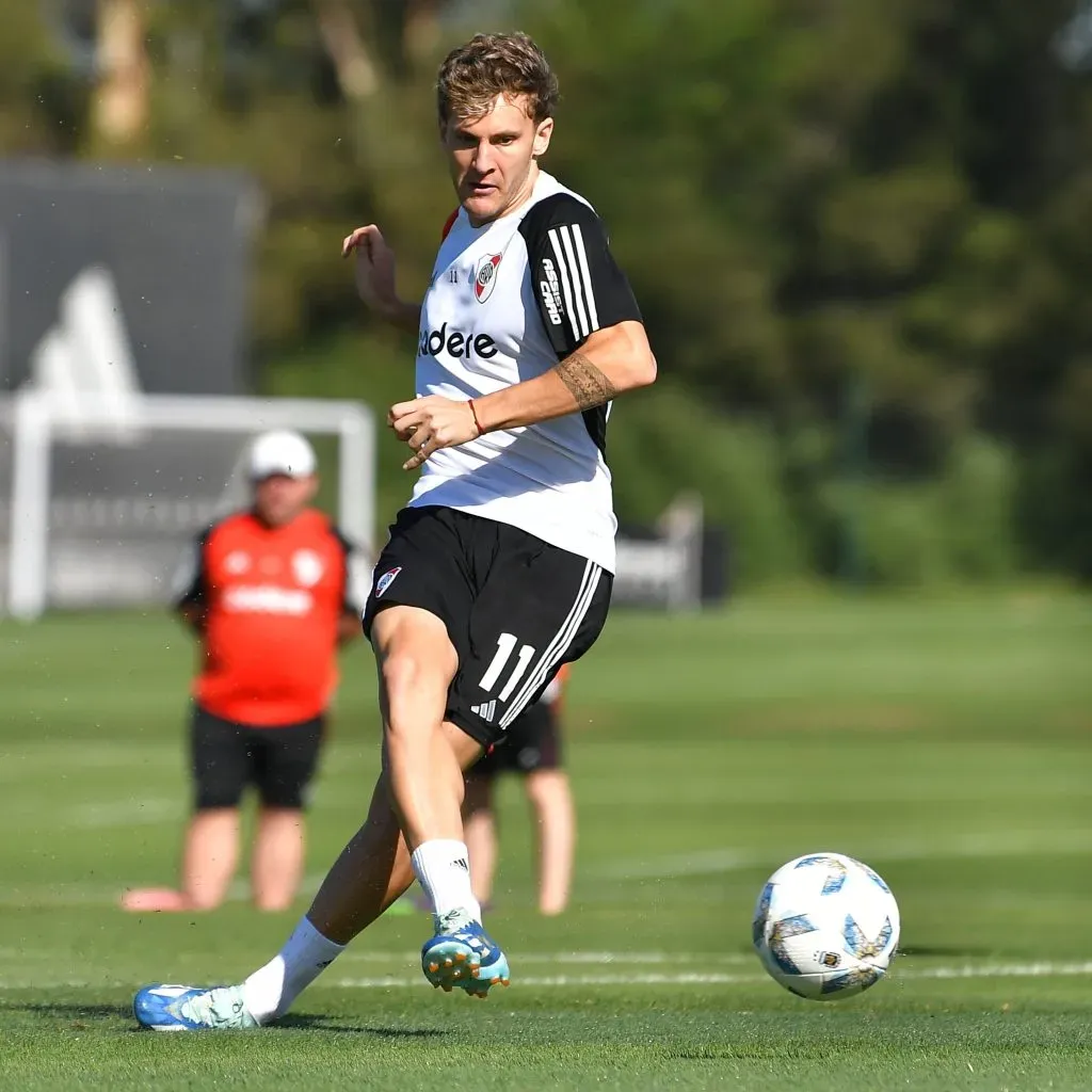 Facundo Colidio y todo River vuelven a los entrenamientos. (Prensa River).