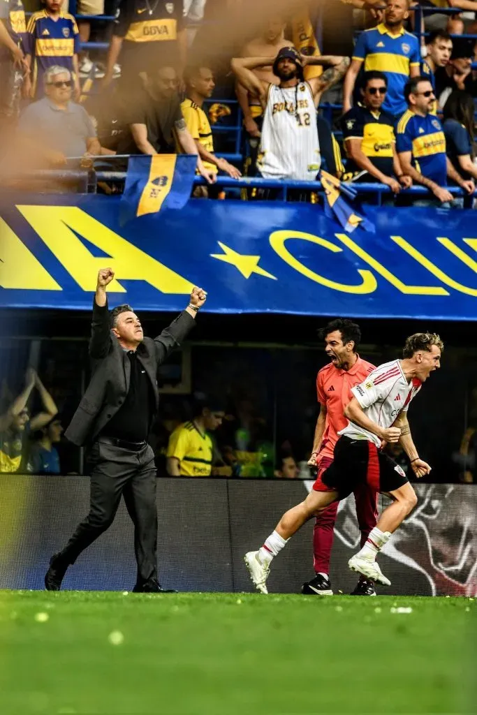 Viral: la foto del Polaco Diego Haliasz, de La Página Millonario, para resumir las dos caras del Superclásico que River le ganó a Boca en la Bombonera (FOTO: @PolacoHaliasz).