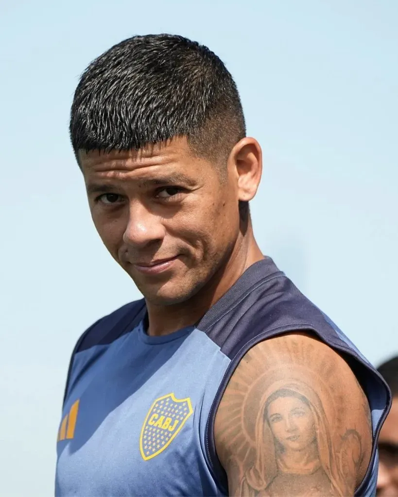 Marcos Rojo en Boca, ahora (Foto: Boca Oficial)