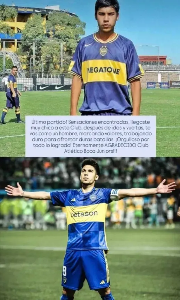 El padre de Pol Fernández publicó una carta por su salida de Boca. (Instagram)