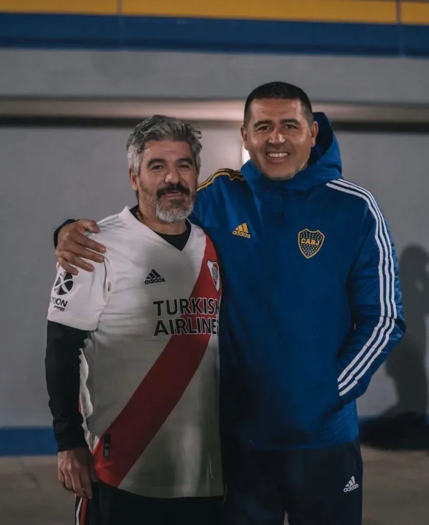 Riquelme eligió a El Burrito Ortega como el mejor jugador de River que le tocó enfrentar (Twitter)