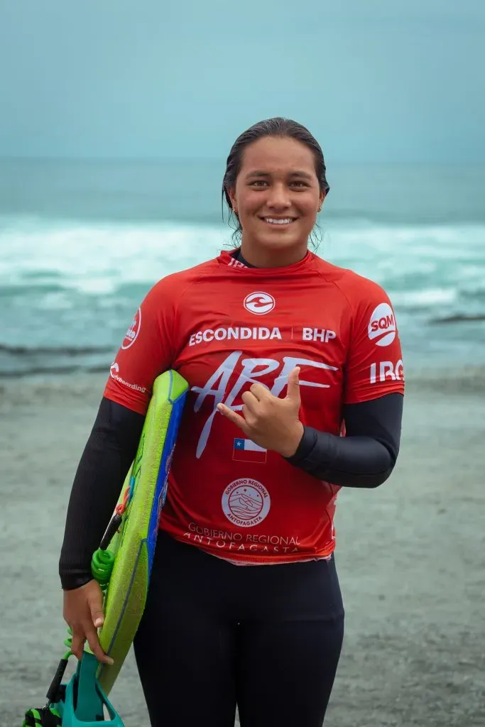Tabalno una vez terminada su participación en el segundo día | Foto: Antofagasta Bodyboard Festival