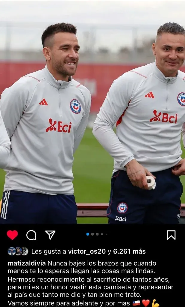 El mensaje de Matías Zaldivia tras su paso por la selección chilena.