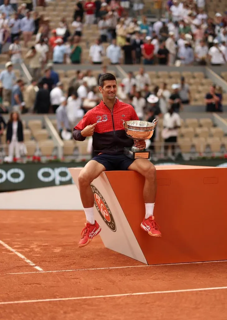 Noval Djokovic ganó en Roland Garros su Grand Slam número 23. | Foto: Getty
