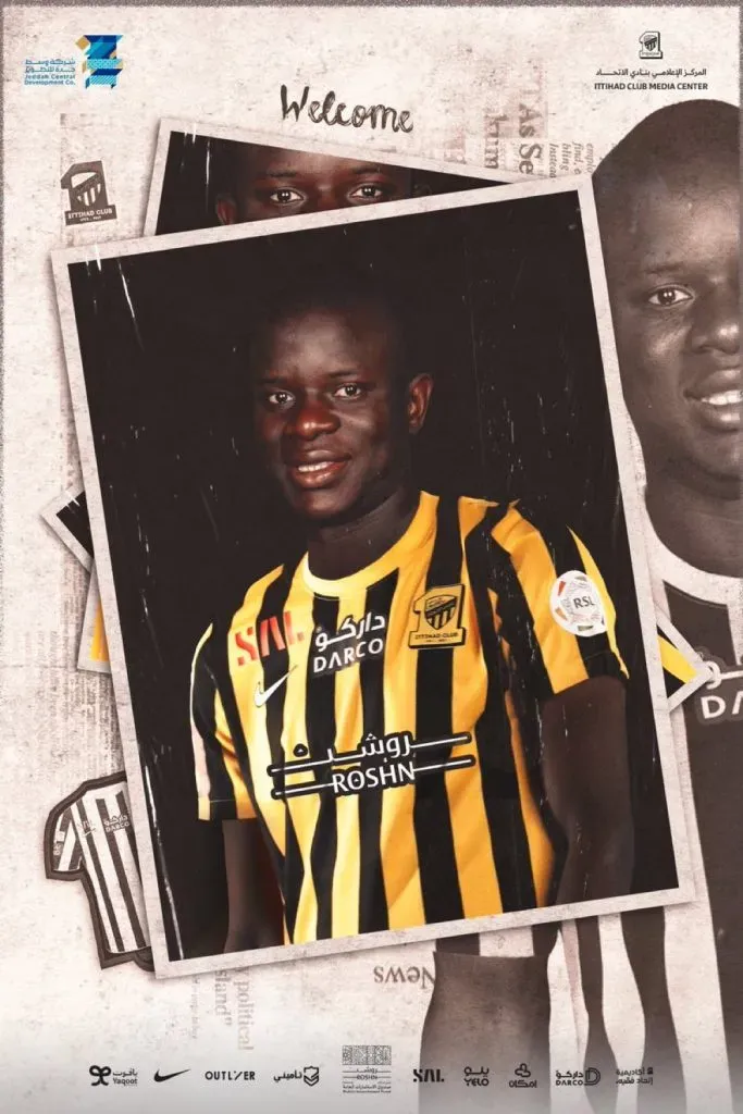 N’Golo Kanté es oficialmente jugador del Al Ittihad. Foto: Comunicaciones Al Ittihad.