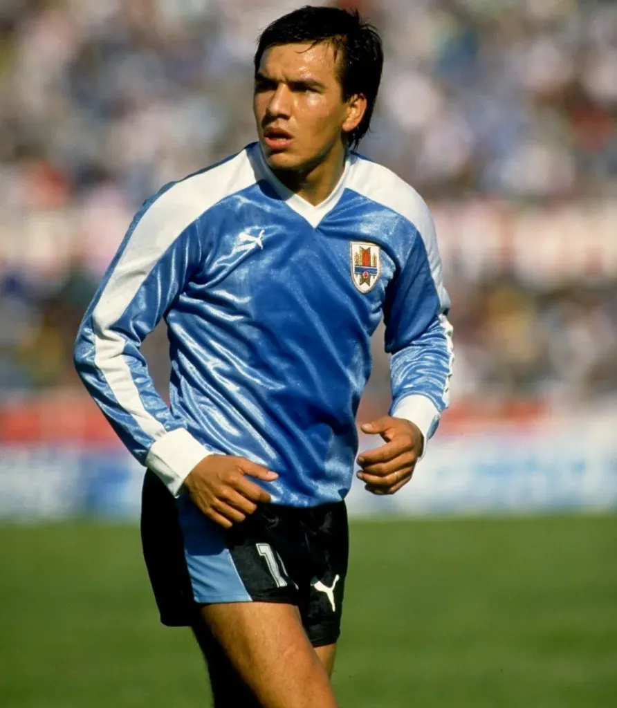 Rubén Sosa jugó 46 partidos y metió 15 goles con Uruguay (Getty Images)