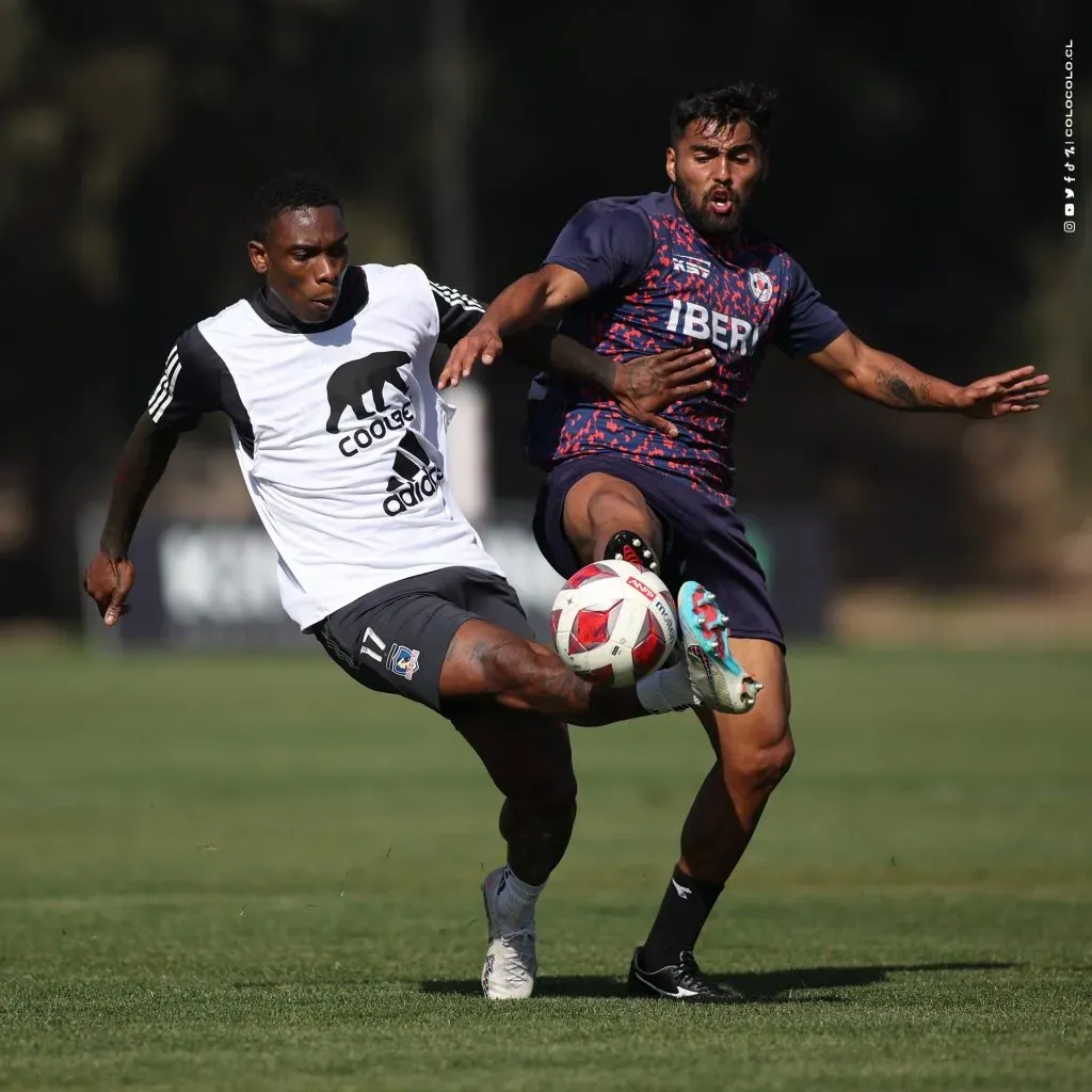 Colo Colo derrotó a Iberia en un nuevo amistoso. Emiliano Amor anotó un doblete para el triunfo. Foto: Comunicaciones Colo Colo.