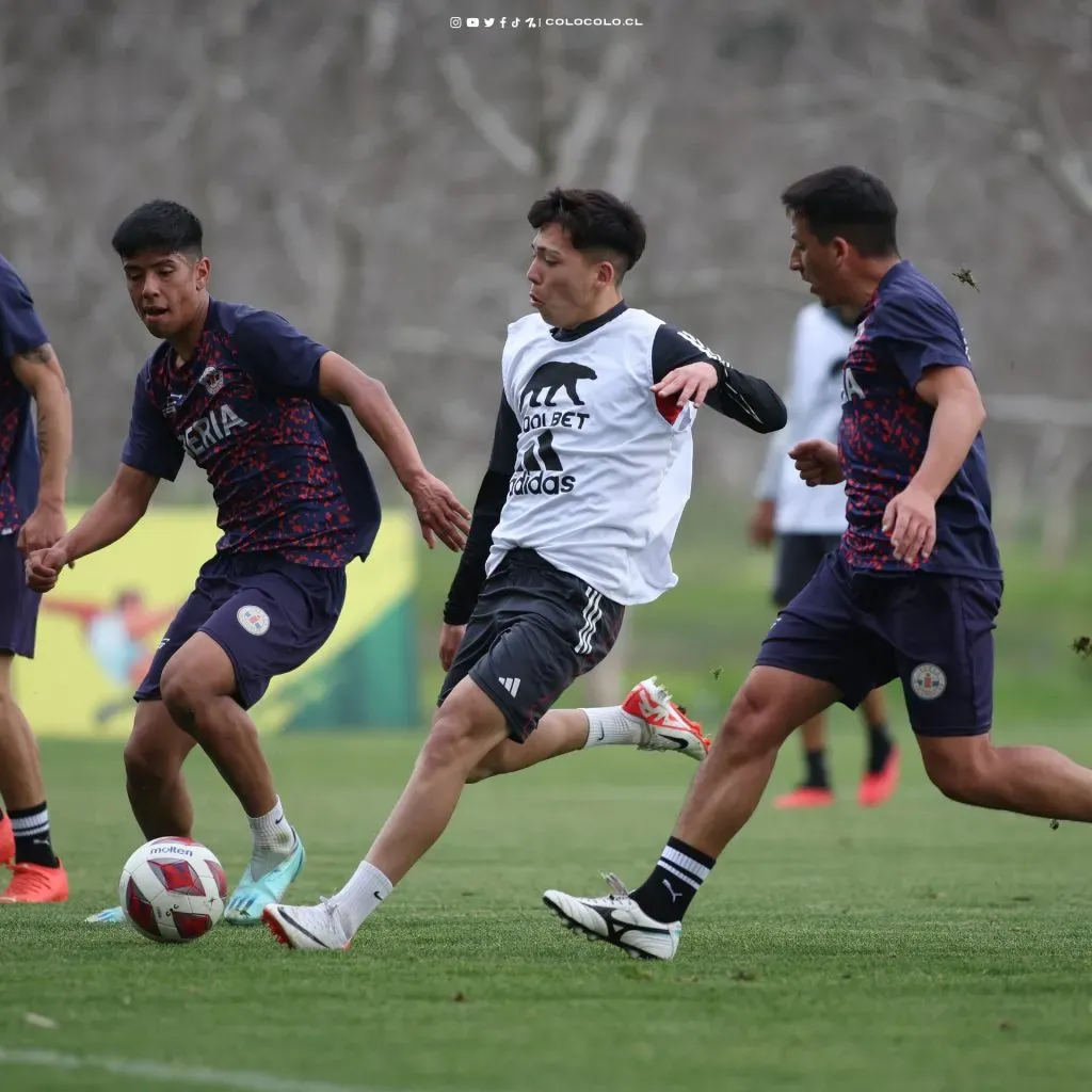 Dos canteranos de Colo Colo se hicieron presente con goles ante Iberia. Foto: Comunicaciones Colo Colo.