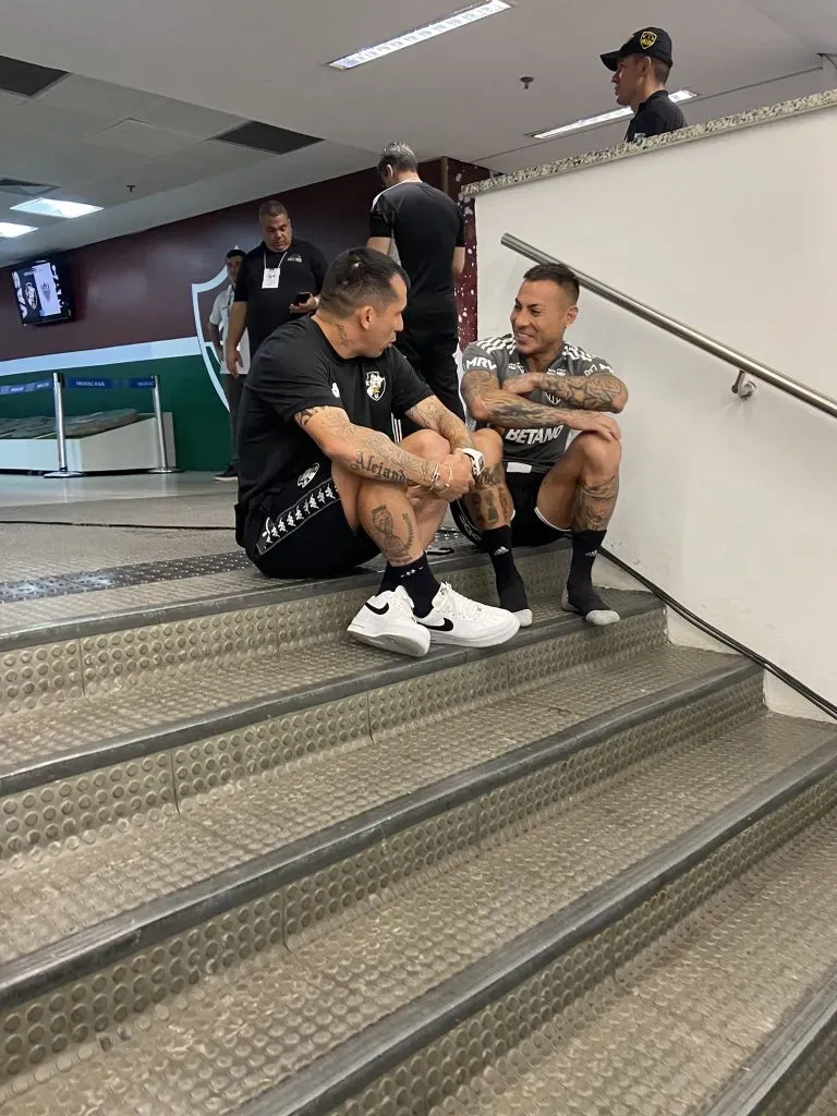 Los seleccionados tiraron la talla en plenas escaleras del Maracaná | Foto: Twitter