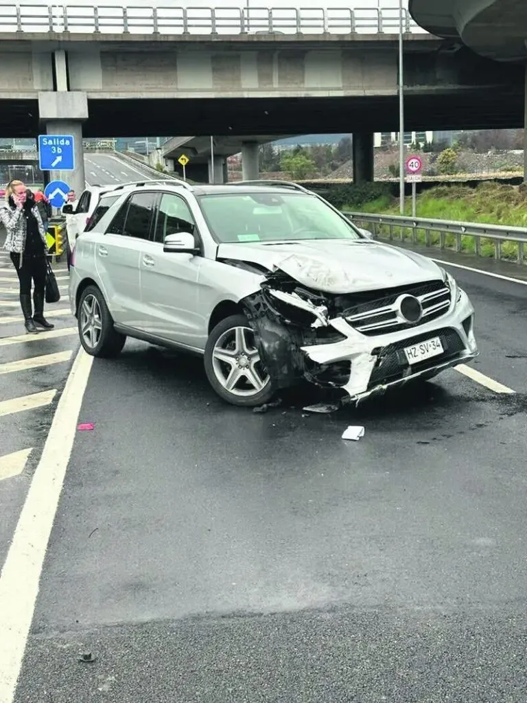 Uno de los vehículos involucrados. Foto: LUN.