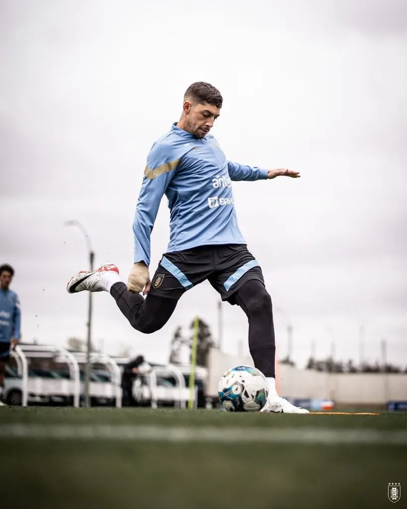 Las figuras de Uruguay se preparan para enfrentar a Chile. Foto: Comunicaciones Uruguay.