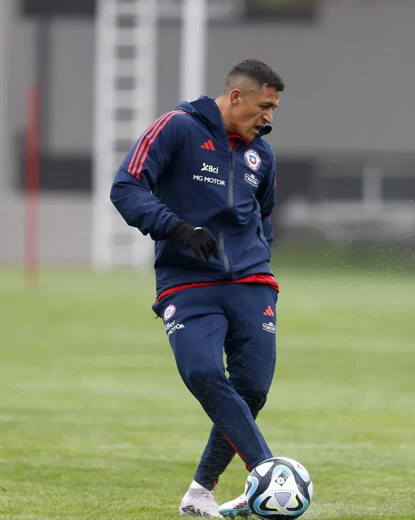 Alexis entrenó a la par este sábado con la Selección Chilena. | Foto: Carlos Parra / Comunicaciones ANFP