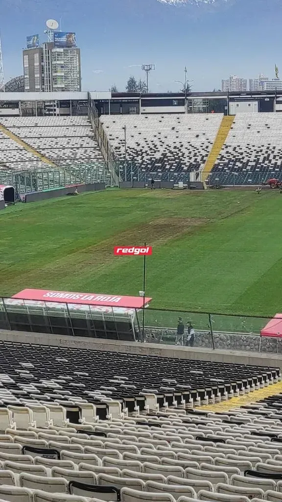 El preocupante estado de la cancha del Monumental para el partido de la Roja