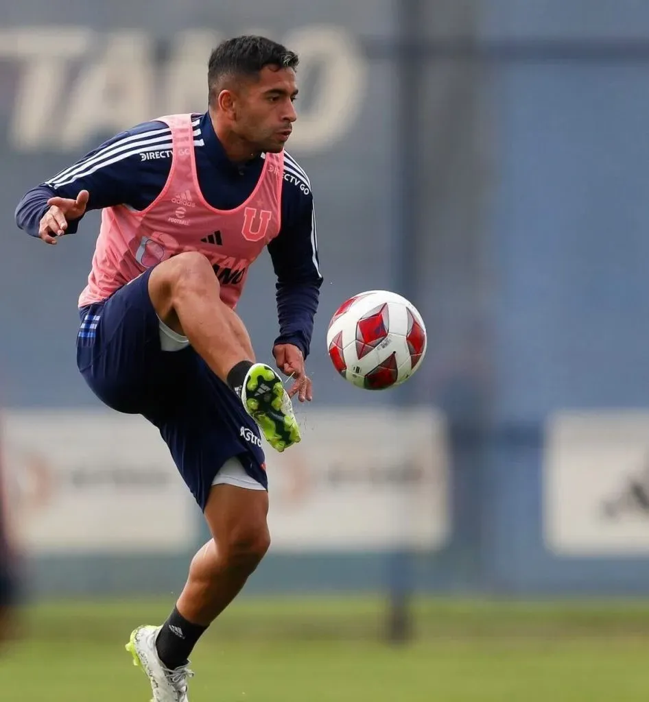 Los azules entrenaron pensando en Audax Italiano. Foto: U. de Chile.