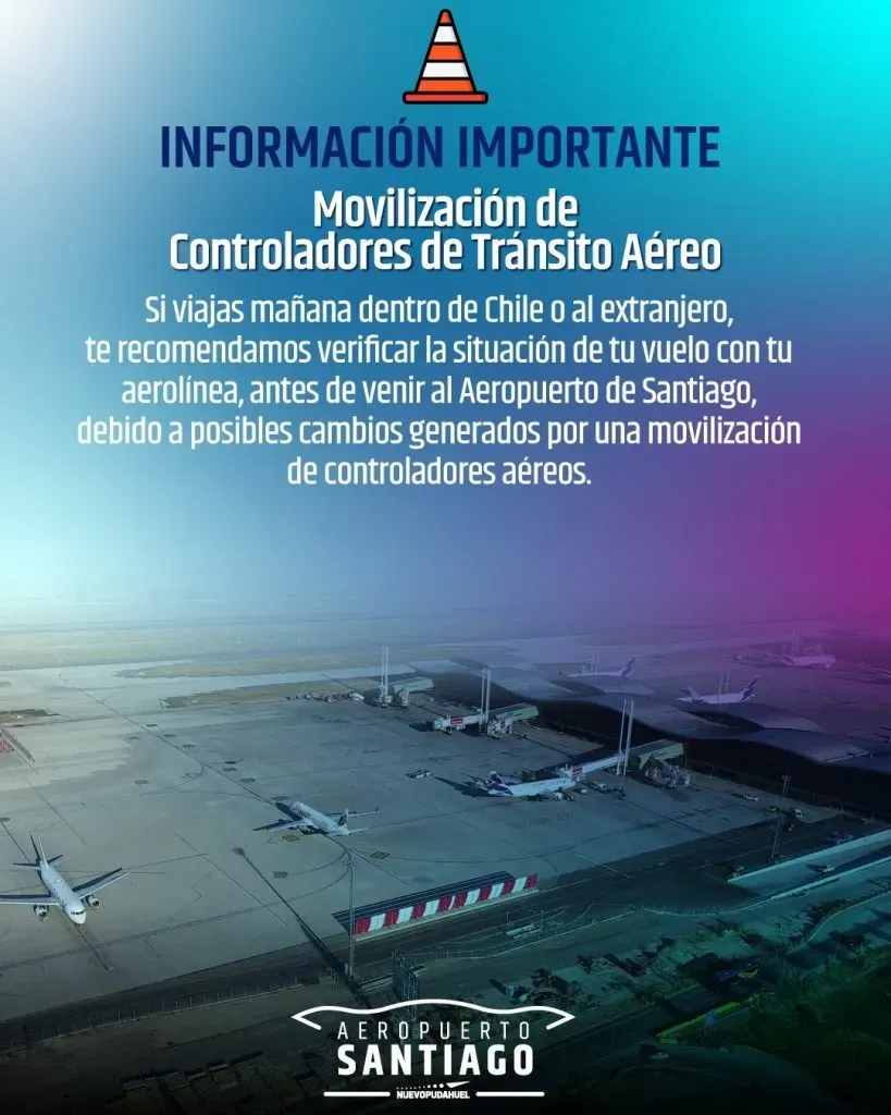 Comunicado del Aeropuerto de Santiago