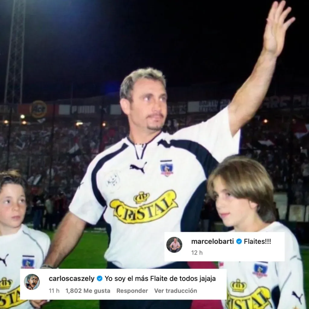 Barti y Caszely se juntaron para defender a Colo Colo | Instagram