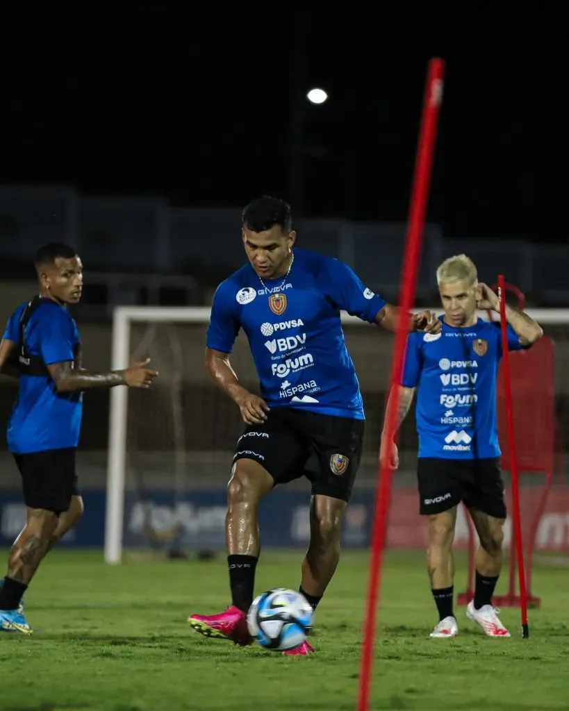 Venezuela practicó en Maturín antes de jugar contra Chile (Foto: La Vinotinto)